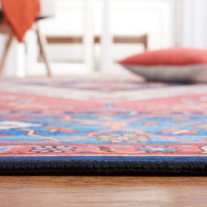 Safavieh Tucson 133 M/W S/R Power Loomed Traditional Rug Rust / Blue 4' x 4' Square