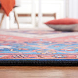 Safavieh Tucson 133 M/W S/R Power Loomed Traditional Rug Rust / Blue 4' x 4' Square