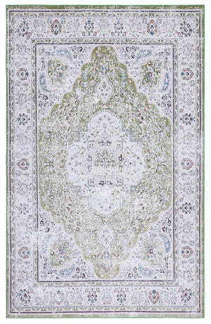 Safavieh Tucson Area Rug: Timeless Elegance With Machine Washable, Slip-resistant Design For Modern Living Green ,Beige Polyester Pile Tsn136y-4r