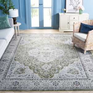 Safavieh Tucson Area Rug: Timeless Elegance With Machine Washable, Slip-resistant Design For Modern Living Green ,Beige Polyester Pile Tsn136y-4r