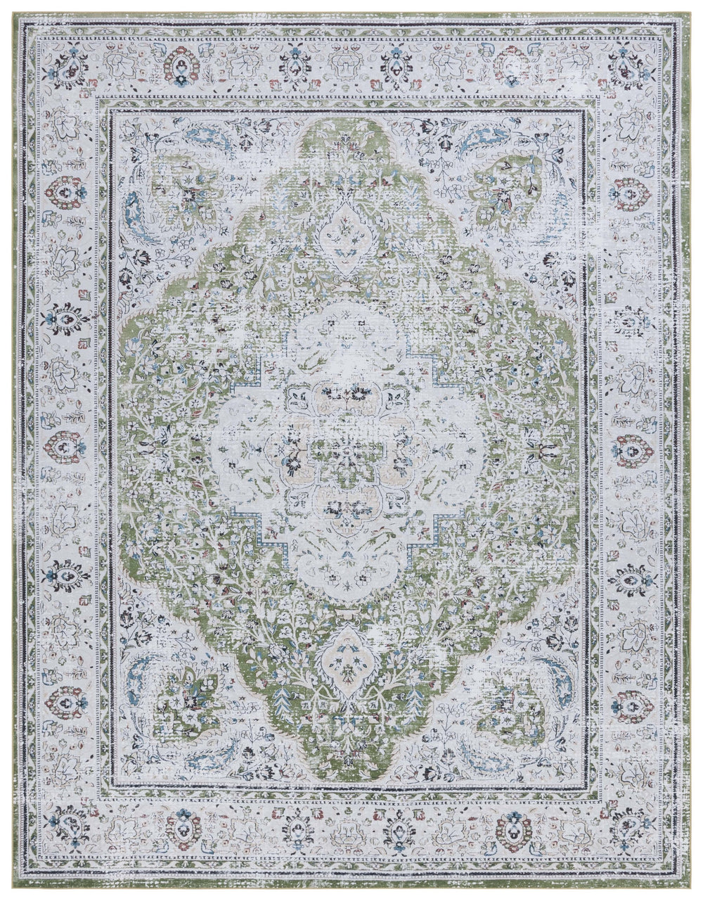 Safavieh Tucson Area Rug: Timeless Elegance With Machine Washable, Slip-resistant Design For Modern Living Green ,Beige Polyester Pile Tsn136y-4r