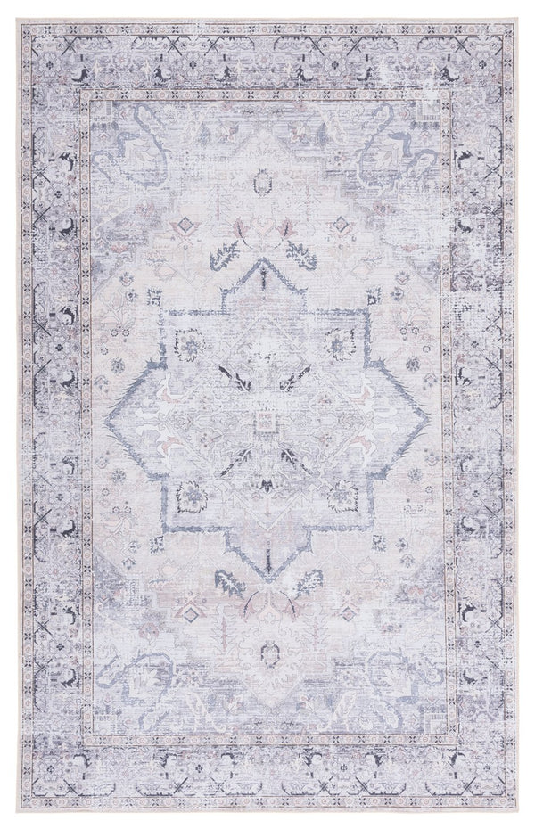 Safavieh Tucson Traditional Runner Rug - Elegant Power-loomed Design, Washable & Slip-resistant For Homes Beige ,Grey Polyester Pile Tsn137b-24