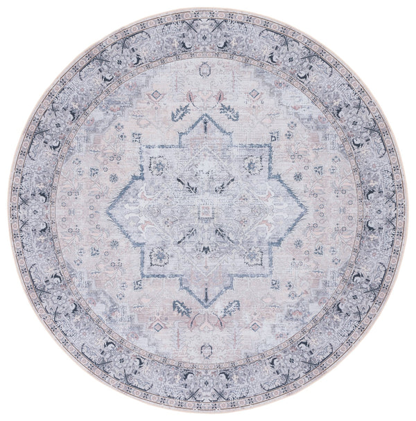 Safavieh Tucson Traditional Runner Rug - Elegant Power-loomed Design, Washable & Slip-resistant For Homes Beige ,Grey Polyester Pile Tsn137b-24