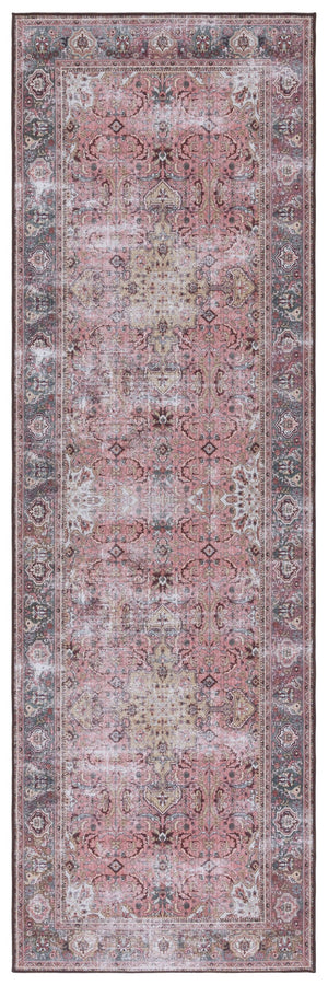 Safavieh Tucson Traditional Machine Washable Rug With Slip-resistant Design For Elegant Home Décor Pink ,Beige Polyester Pile Tsn144u-26