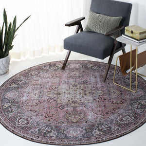 Safavieh Tucson Traditional Machine Washable Rug With Slip-resistant Design For Elegant Home Décor Pink ,Beige Polyester Pile Tsn144u-26