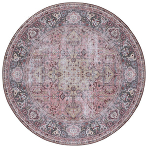 Safavieh Tucson Traditional Machine Washable Rug With Slip-resistant Design For Elegant Home Décor Pink ,Beige Polyester Pile Tsn144u-26