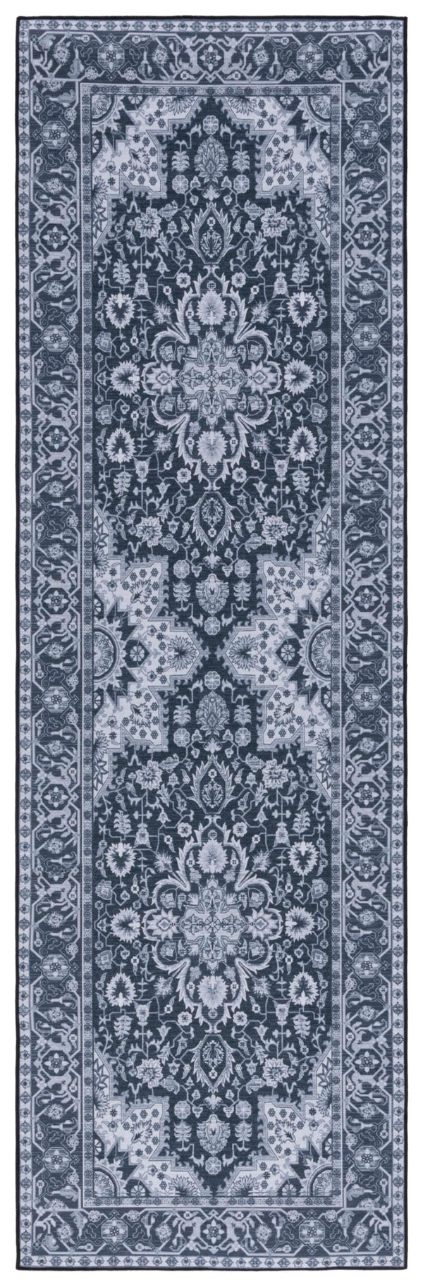 Safavieh Tucson Vibrant Oriental Patterned Rug – Machine Washable, Slip Resistant & Perfect For High Traffic Areas Black ,Beige Polyester Tsn147z-212