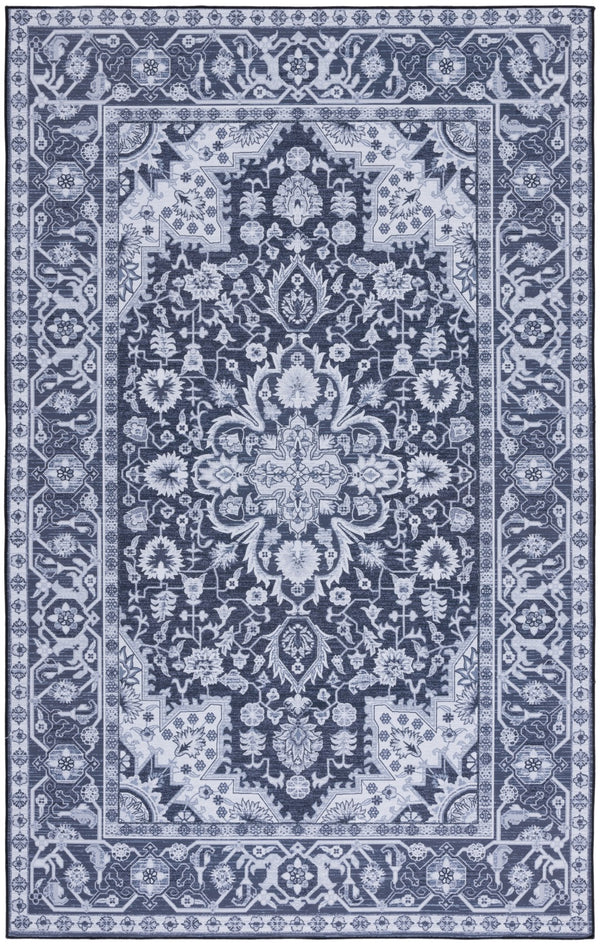 Safavieh Tucson Vibrant Oriental Patterned Rug – Machine Washable, Slip Resistant & Perfect For High Traffic Areas Black ,Beige Polyester Tsn147z-212