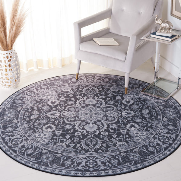 Safavieh Tucson Vibrant Oriental Patterned Rug – Machine Washable, Slip Resistant & Perfect For High Traffic Areas Black ,Beige Polyester Tsn147z-212