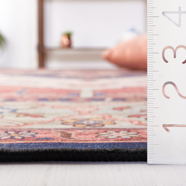 Safavieh Tucson Vintage Persian Rug - Elegant Design, Machine Washable & Slip Resistant For Modern Homes Rust ,Blue Polyester Pile Tsn153p-214
