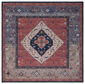 Safavieh Tucson Vintage Persian Rug - Elegant Design, Machine Washable & Slip Resistant For Modern Homes Rust ,Blue Polyester Pile Tsn153p-214
