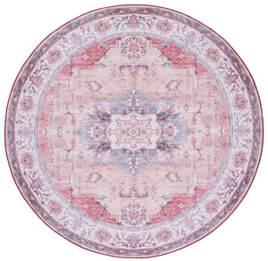 Safavieh Tucson Exquisite Floral Power Loomed Rug - Machine Washable, Slip-resistant, Timeless Elegance Rust ,Beige Polyester Pile Tsn163p-26