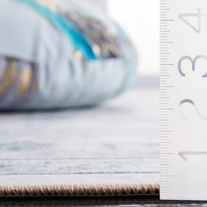 Safavieh Tucson Elegant Beige Green Rug – Soft Polyester, Machine Washable & Slip Resistant For Durability Blue ,Red Polyester Pile Tsn165b-8sq