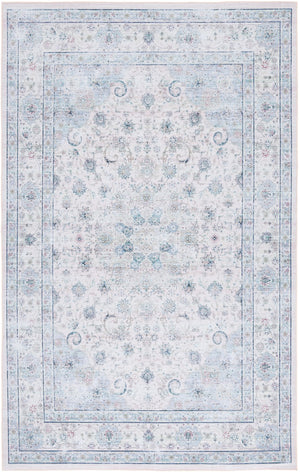 Safavieh Tucson Elegant Beige Green Rug – Soft Polyester, Machine Washable & Slip Resistant For Durability Blue ,Red Polyester Pile Tsn165b-8sq