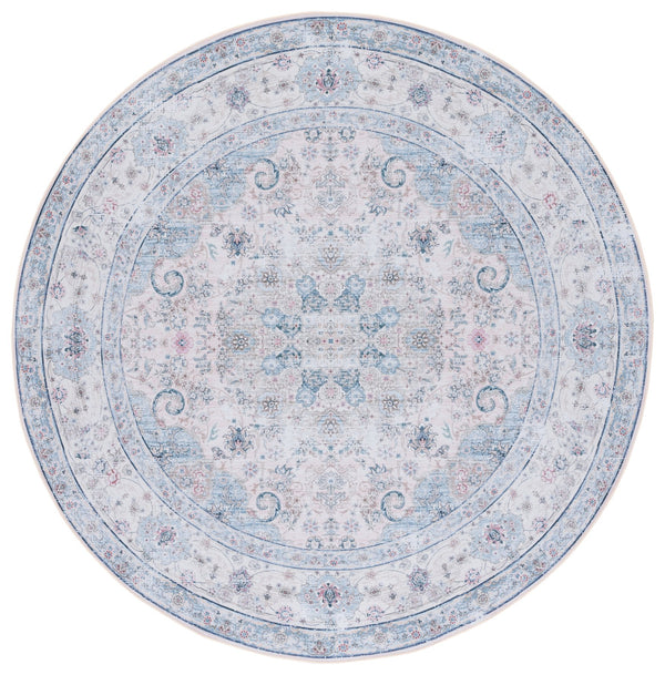 Safavieh Tucson Elegant Beige Green Rug – Soft Polyester, Machine Washable & Slip Resistant For Durability Blue ,Red Polyester Pile Tsn165b-8sq