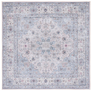 Safavieh Tucson Elegant Beige Green Rug – Soft Polyester, Machine Washable & Slip Resistant For Durability Blue ,Red Polyester Pile Tsn165b-8sq