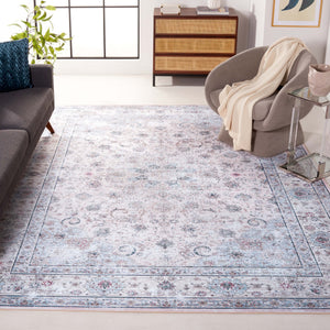 Safavieh Tucson Elegant Beige Green Rug – Soft Polyester, Machine Washable & Slip Resistant For Durability Blue ,Red Polyester Pile Tsn165b-8sq