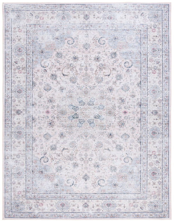 Safavieh Tucson Elegant Beige Green Rug – Soft Polyester, Machine Washable & Slip Resistant For Durability Blue ,Red Polyester Pile Tsn165b-8sq