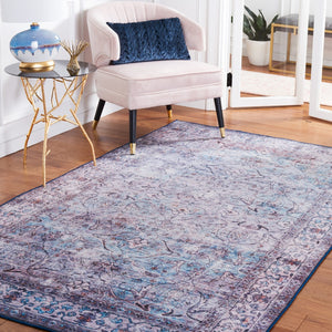 Safavieh Tucson Exquisite Machine Washable Area Rug - Slip Resistant, Timeless Design For Elegant Interiors Aqua ,Pink Polyester Tsn173j-26