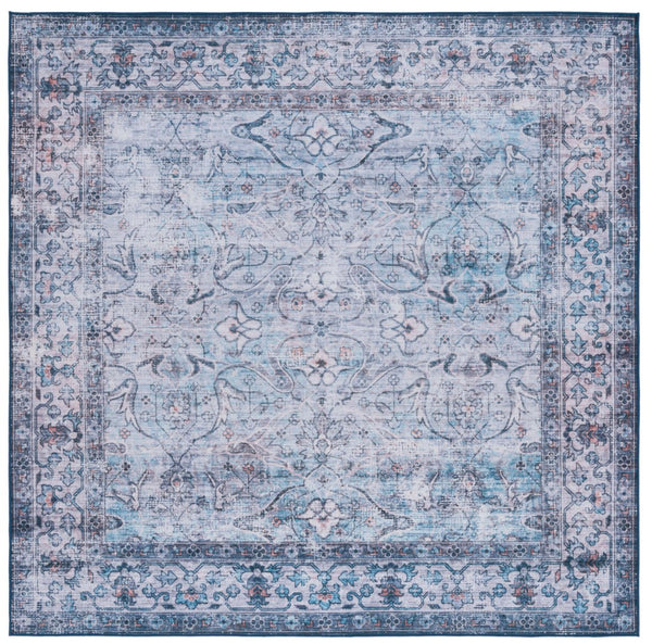 Safavieh Tucson Exquisite Machine Washable Area Rug - Slip Resistant, Timeless Design For Elegant Interiors Aqua ,Pink Polyester Tsn173j-26