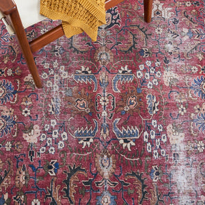 Safavieh Tucson Timeless Traditional Rug – Machine Washable, Slip Resistant, Durable Design For Any Room Red ,Beige Polyester Pile Tsn174q-24