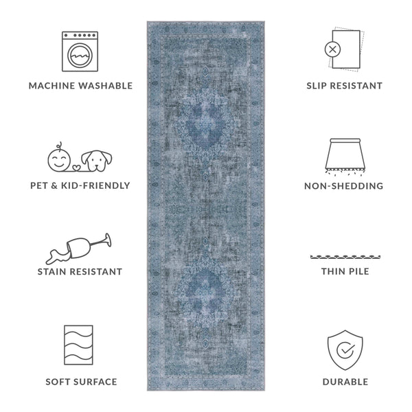 Safavieh Tucson 190x Green Area Rug - Stylish, Machine Washable, And Slip Resistant For Home Decor Bliss Green ,Green Polyester Pile Tsn190x-4r