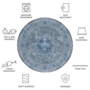 Safavieh Tucson 190x Green Area Rug - Stylish, Machine Washable, And Slip Resistant For Home Decor Bliss Green ,Green Polyester Pile Tsn190x-4r