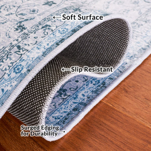 Safavieh Tucson 190x Green Area Rug - Stylish, Machine Washable, And Slip Resistant For Home Decor Bliss Green ,Grey Polyester Pile Tsn190y-10