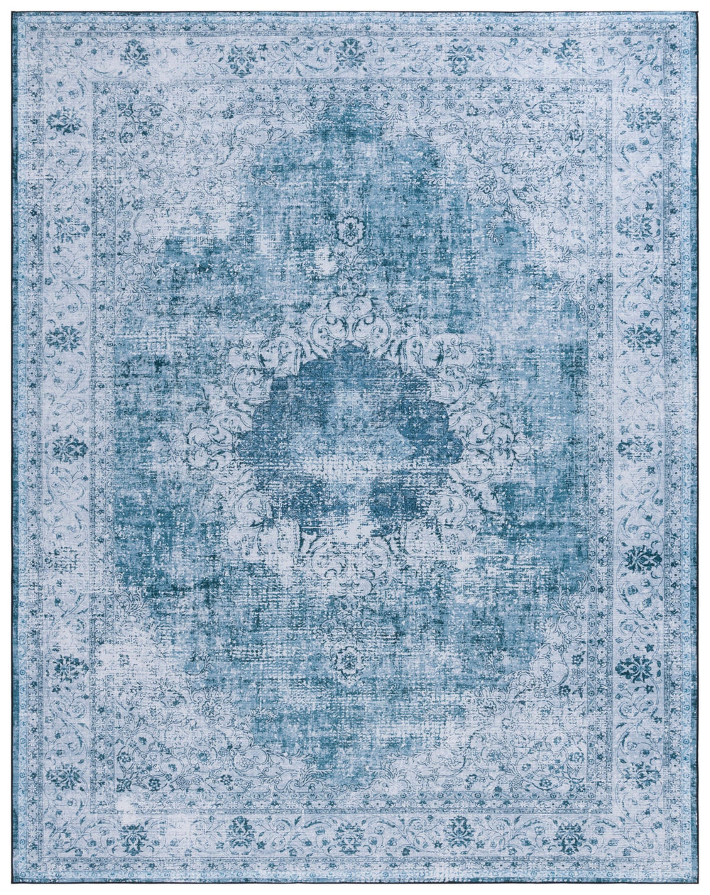 Safavieh Tucson 190x Green Area Rug - Stylish, Machine Washable, And Slip Resistant For Home Decor Bliss Green ,Grey Polyester Pile Tsn190y-10