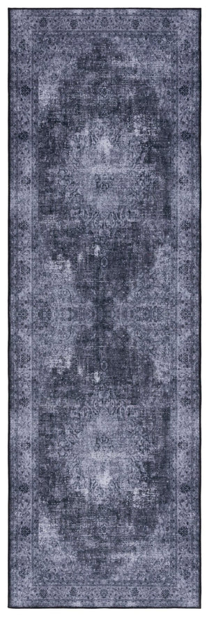 Safavieh Tucson Traditional Power Loomed Area Rug - Machine Washable, Slip Resistant Elegance For Any Space Black ,Grey Polyester Pile Tsn190z-57