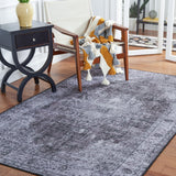 Safavieh Tucson 190 M/W S/R TSN190 Power Loomed Traditional Rug Black / Grey TSN190Z-4SQ