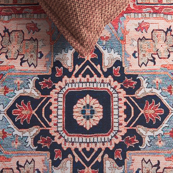 Safavieh Tucson 201b Beige / Rust Beige ,Rust Polyester Pile Tsn201b-6r