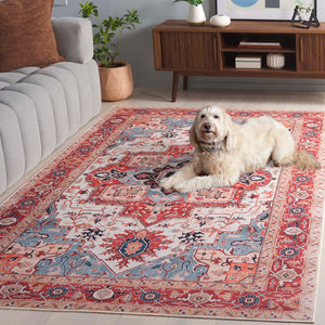 Safavieh Tucson 201b Beige / Rust Beige ,Rust Polyester Pile Tsn201b-6r