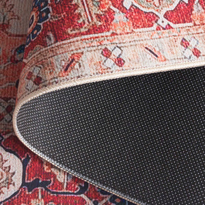 Safavieh Tucson 201b Beige / Rust Beige ,Rust Polyester Pile Tsn201b-6r