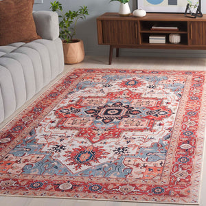 Safavieh Tucson 201b Beige / Rust Beige ,Rust Polyester Pile Tsn201b-6r