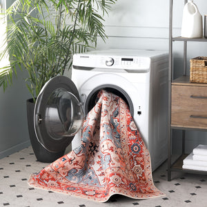 Safavieh Tucson 201b Beige / Rust Beige ,Rust Polyester Pile Tsn201b-6r