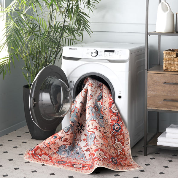 Safavieh Tucson 201b Beige / Rust Beige ,Rust Polyester Pile Tsn201b-6r