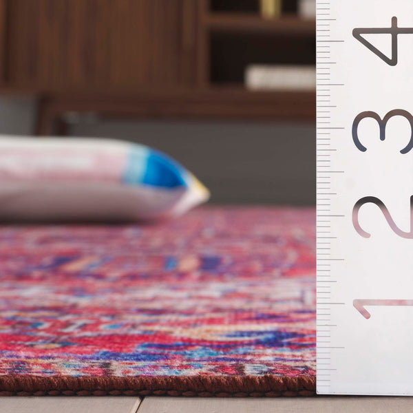 Safavieh Tucson 202q Red / Navy Red ,Navy Polyester Pile Tsn202q-6sq