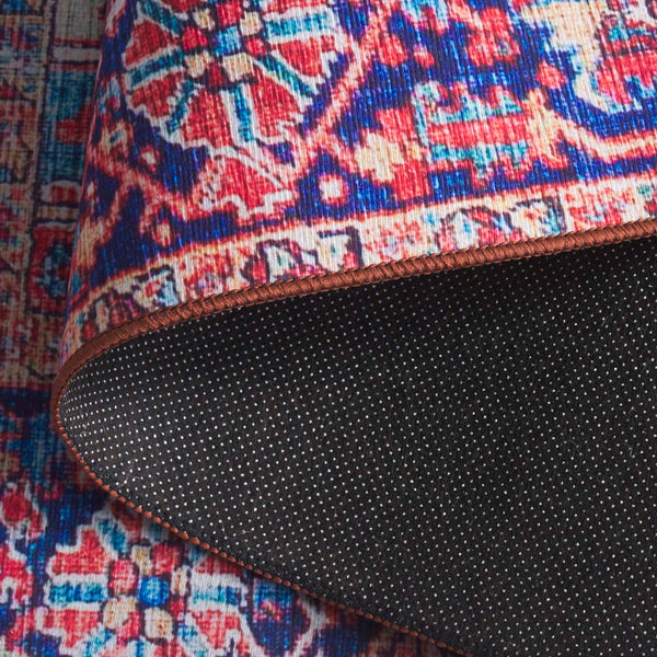 Safavieh Tucson 202q Red / Navy Red ,Navy Polyester Pile Tsn202q-6sq