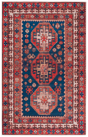 Safavieh Tucson 203n Navy / Rust Navy ,Rust Polyester Pile Tsn203n-6