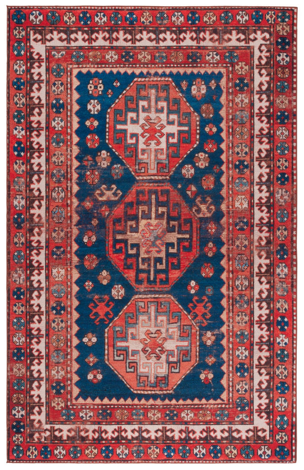 Safavieh Tucson 203n Navy / Rust Navy ,Rust Polyester Pile Tsn203n-6