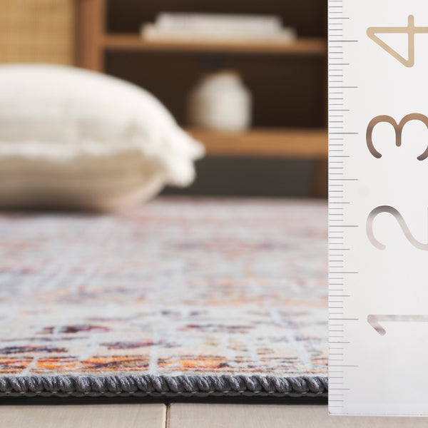 Safavieh Tucson Traditional Area Rug - Soft, Durable, Machine Washable & Slip Resistant For Easy Care Grey Green ,Beige Polyester Pile Tsn204f-5