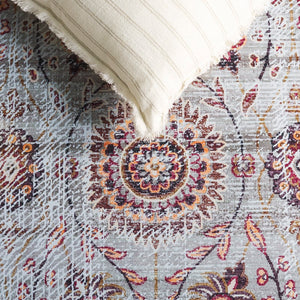 Safavieh Tucson Area Rug - Elegant Green-grey And Beige Design, Machine Washable, Slip Resistant For Safety Grey Green ,Beige Polyester Pile Tsn204f-6