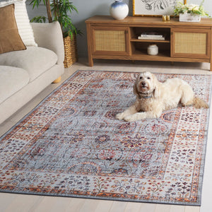 Safavieh Tucson Area Rug - Elegant Green-grey And Beige Design, Machine Washable, Slip Resistant For Safety Grey Green ,Beige Polyester Pile Tsn204f-6