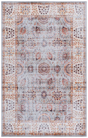 Safavieh Tucson Traditional Area Rug - Soft, Durable, Machine Washable & Slip Resistant For Easy Care Grey Green ,Beige Polyester Pile Tsn204f-5