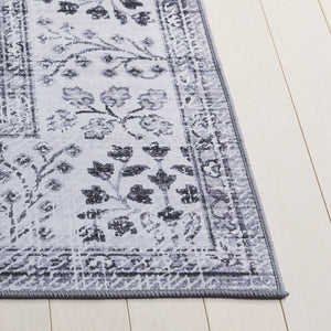 Safavieh Tucson Traditional Area Rug - Soft, Durable, Machine Washable & Slip Resistant For Easy Care Dark Grey ,Light Grey Polyester Pile Tsn204g-5
