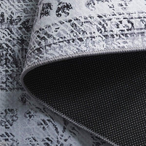 Safavieh Tucson Area Rug - Elegant Green-grey And Beige Design, Machine Washable, Slip Resistant For Safety Dark Grey ,Light Grey Polyester Pile Tsn204g-6