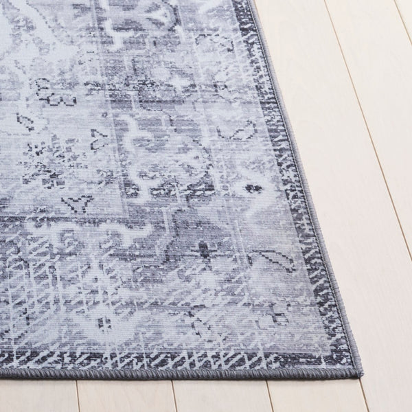 Safavieh Tucson Luxurious Machine Washable Area Rug - Elegant Slip-resistant Design For Timeless Style Dark Grey ,Light Grey Polyester Pile Tsn206f-4