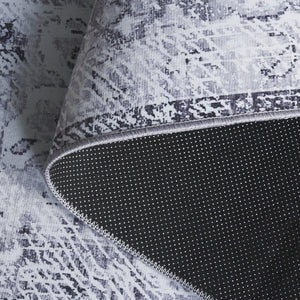 Safavieh Tucson Area Rug - Power Loomed Comfort With Slip Resistance & Washable Durability For Modern Homes Dark Grey ,Light Grey Polyester Pile Tsn206f-5
