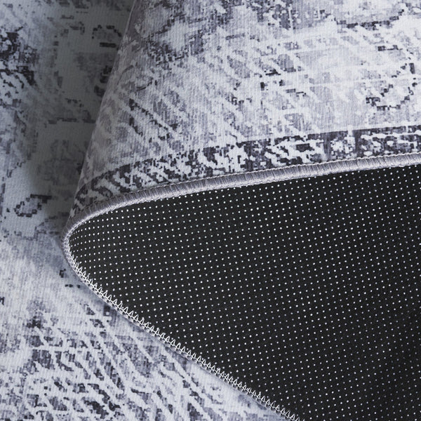 Safavieh Tucson Area Rug - Power Loomed Comfort With Slip Resistance & Washable Durability For Modern Homes Dark Grey ,Light Grey Polyester Pile Tsn206f-5